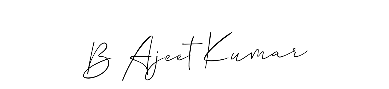 How to Draw B Ajeet Kumar signature style? Allison_Script is a latest design signature styles for name B Ajeet Kumar. B Ajeet Kumar signature style 2 images and pictures png