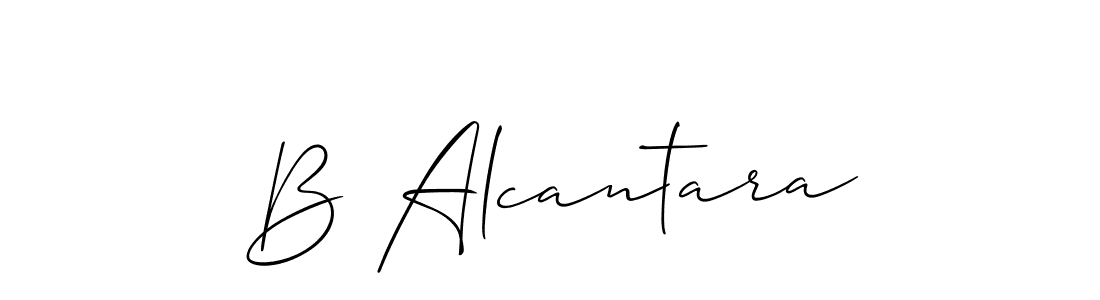 Make a short B Alcantara signature style. Manage your documents anywhere anytime using Allison_Script. Create and add eSignatures, submit forms, share and send files easily. B Alcantara signature style 2 images and pictures png