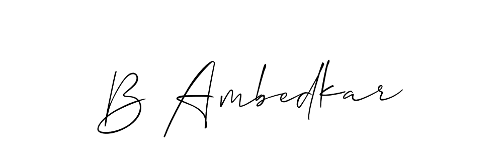 if you are searching for the best signature style for your name B Ambedkar. so please give up your signature search. here we have designed multiple signature styles  using Allison_Script. B Ambedkar signature style 2 images and pictures png
