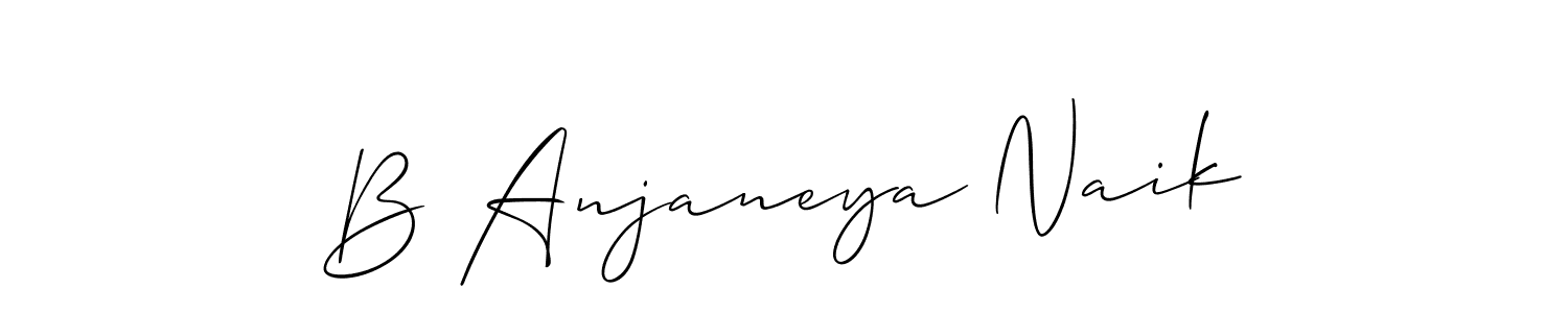 Use a signature maker to create a handwritten signature online. With this signature software, you can design (Allison_Script) your own signature for name B Anjaneya Naik. B Anjaneya Naik signature style 2 images and pictures png