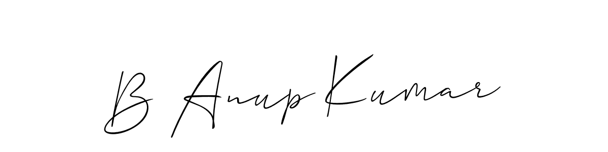 Best and Professional Signature Style for B Anup Kumar. Allison_Script Best Signature Style Collection. B Anup Kumar signature style 2 images and pictures png