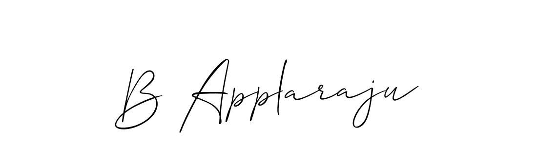Allison_Script is a professional signature style that is perfect for those who want to add a touch of class to their signature. It is also a great choice for those who want to make their signature more unique. Get B Applaraju name to fancy signature for free. B Applaraju signature style 2 images and pictures png