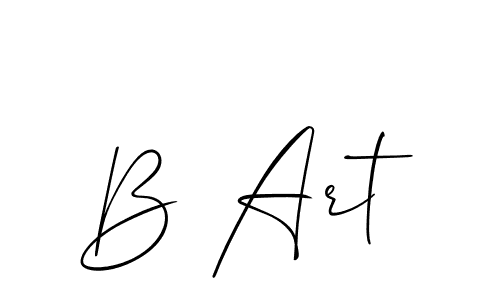 Use a signature maker to create a handwritten signature online. With this signature software, you can design (Allison_Script) your own signature for name B Art. B Art signature style 2 images and pictures png