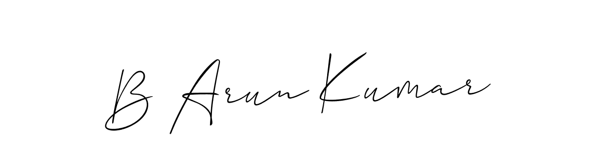Once you've used our free online signature maker to create your best signature Allison_Script style, it's time to enjoy all of the benefits that B Arun Kumar name signing documents. B Arun Kumar signature style 2 images and pictures png
