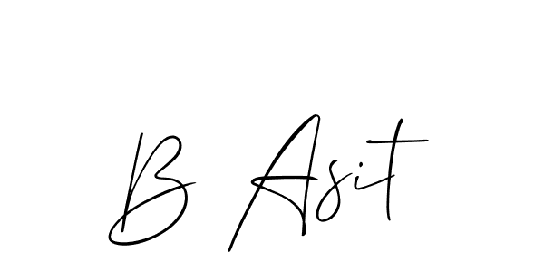 Also You can easily find your signature by using the search form. We will create B Asit name handwritten signature images for you free of cost using Allison_Script sign style. B Asit signature style 2 images and pictures png