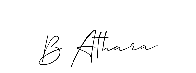 This is the best signature style for the B Athara name. Also you like these signature font (Allison_Script). Mix name signature. B Athara signature style 2 images and pictures png