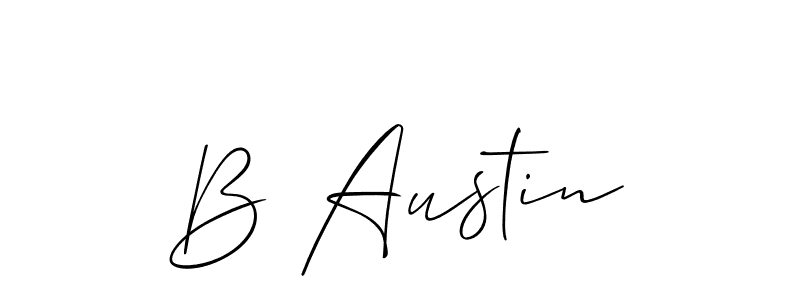 Allison_Script is a professional signature style that is perfect for those who want to add a touch of class to their signature. It is also a great choice for those who want to make their signature more unique. Get B Austin name to fancy signature for free. B Austin signature style 2 images and pictures png