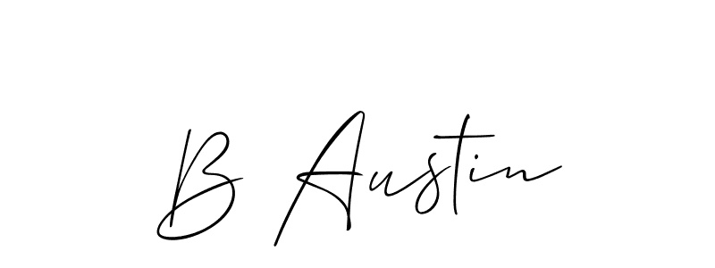 Allison_Script is a professional signature style that is perfect for those who want to add a touch of class to their signature. It is also a great choice for those who want to make their signature more unique. Get B Austin name to fancy signature for free. B Austin signature style 2 images and pictures png