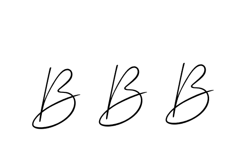 How to make B B B name signature. Use Allison_Script style for creating short signs online. This is the latest handwritten sign. B B B signature style 2 images and pictures png