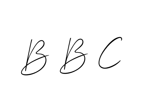 How to make B B C signature? Allison_Script is a professional autograph style. Create handwritten signature for B B C name. B B C signature style 2 images and pictures png