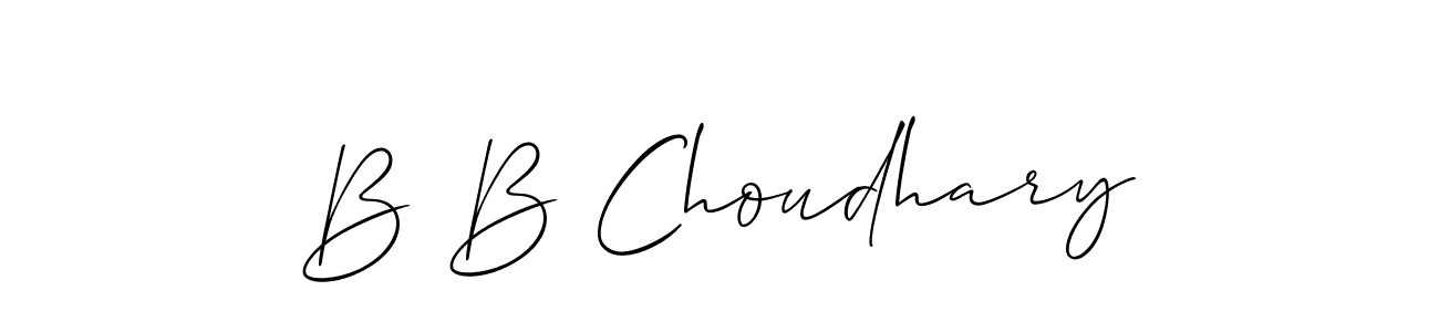 Make a beautiful signature design for name B B Choudhary. Use this online signature maker to create a handwritten signature for free. B B Choudhary signature style 2 images and pictures png