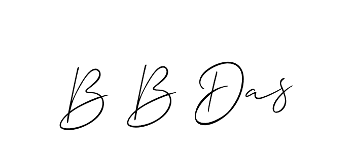 It looks lik you need a new signature style for name B B Das. Design unique handwritten (Allison_Script) signature with our free signature maker in just a few clicks. B B Das signature style 2 images and pictures png