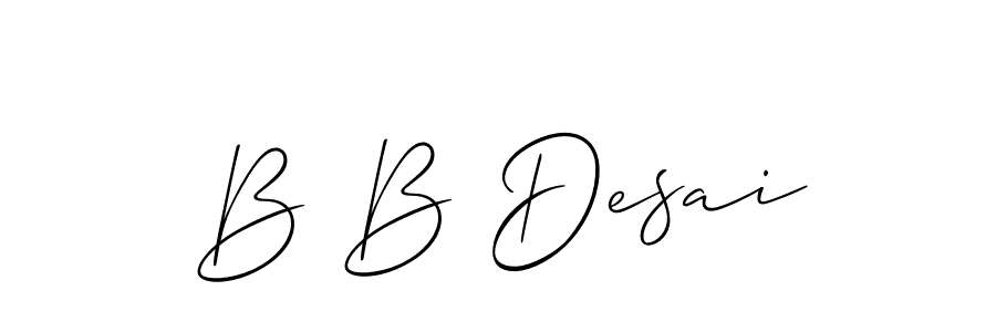 Make a beautiful signature design for name B B Desai. Use this online signature maker to create a handwritten signature for free. B B Desai signature style 2 images and pictures png