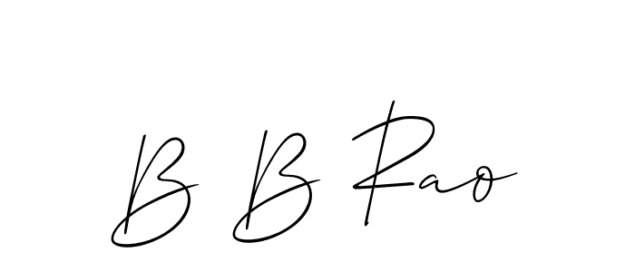 Once you've used our free online signature maker to create your best signature Allison_Script style, it's time to enjoy all of the benefits that B B Rao name signing documents. B B Rao signature style 2 images and pictures png