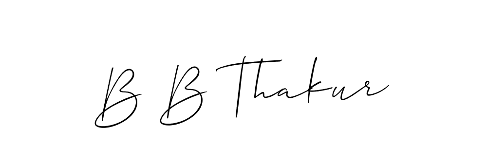 How to make B B Thakur signature? Allison_Script is a professional autograph style. Create handwritten signature for B B Thakur name. B B Thakur signature style 2 images and pictures png