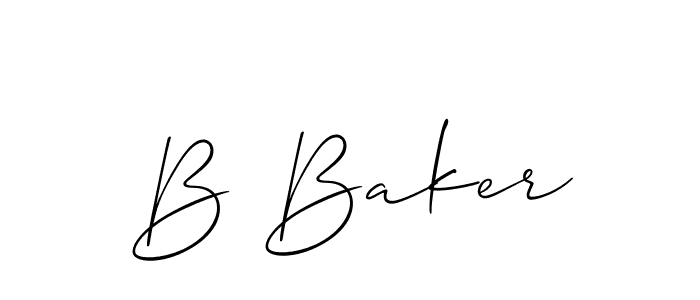 Make a beautiful signature design for name B Baker. Use this online signature maker to create a handwritten signature for free. B Baker signature style 2 images and pictures png