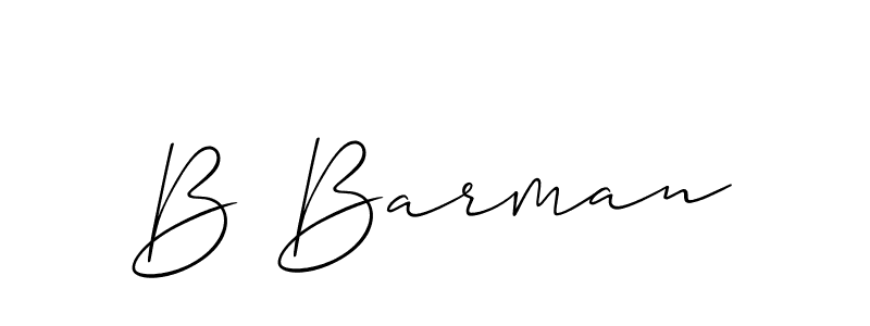 Also You can easily find your signature by using the search form. We will create B Barman name handwritten signature images for you free of cost using Allison_Script sign style. B Barman signature style 2 images and pictures png