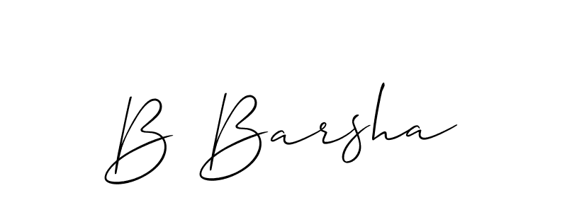 Make a beautiful signature design for name B Barsha. Use this online signature maker to create a handwritten signature for free. B Barsha signature style 2 images and pictures png