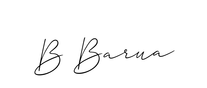 Make a beautiful signature design for name B Barua. Use this online signature maker to create a handwritten signature for free. B Barua signature style 2 images and pictures png