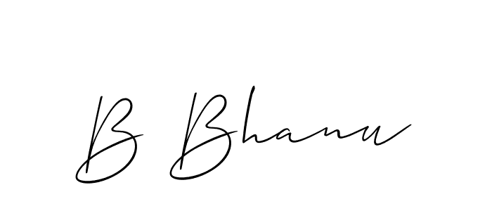 B Bhanu stylish signature style. Best Handwritten Sign (Allison_Script) for my name. Handwritten Signature Collection Ideas for my name B Bhanu. B Bhanu signature style 2 images and pictures png
