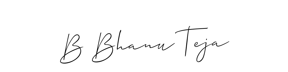 if you are searching for the best signature style for your name B Bhanu Teja. so please give up your signature search. here we have designed multiple signature styles  using Allison_Script. B Bhanu Teja signature style 2 images and pictures png