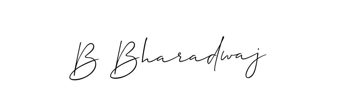 Also we have B Bharadwaj name is the best signature style. Create professional handwritten signature collection using Allison_Script autograph style. B Bharadwaj signature style 2 images and pictures png
