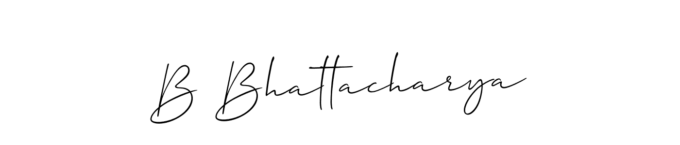 Make a short B Bhattacharya signature style. Manage your documents anywhere anytime using Allison_Script. Create and add eSignatures, submit forms, share and send files easily. B Bhattacharya signature style 2 images and pictures png