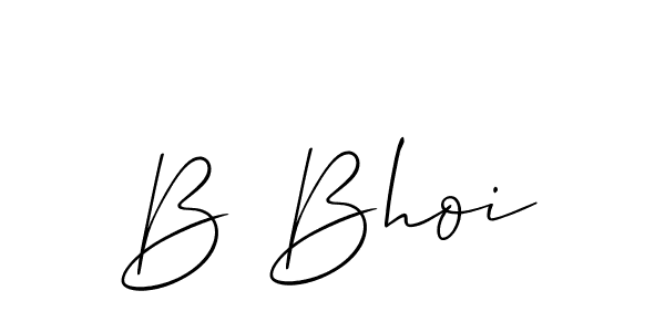 B Bhoi stylish signature style. Best Handwritten Sign (Allison_Script) for my name. Handwritten Signature Collection Ideas for my name B Bhoi. B Bhoi signature style 2 images and pictures png