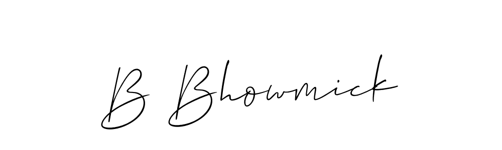 This is the best signature style for the B Bhowmick name. Also you like these signature font (Allison_Script). Mix name signature. B Bhowmick signature style 2 images and pictures png