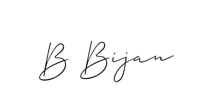 if you are searching for the best signature style for your name B Bijan. so please give up your signature search. here we have designed multiple signature styles  using Allison_Script. B Bijan signature style 2 images and pictures png