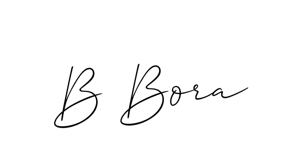 Also You can easily find your signature by using the search form. We will create B Bora name handwritten signature images for you free of cost using Allison_Script sign style. B Bora signature style 2 images and pictures png