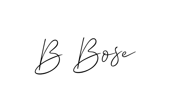 B Bose stylish signature style. Best Handwritten Sign (Allison_Script) for my name. Handwritten Signature Collection Ideas for my name B Bose. B Bose signature style 2 images and pictures png