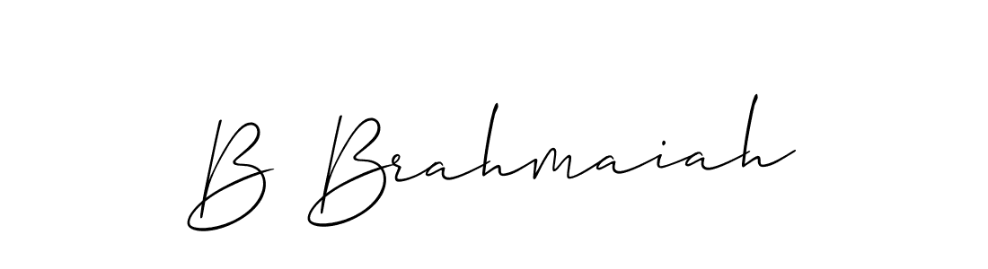 Create a beautiful signature design for name B Brahmaiah. With this signature (Allison_Script) fonts, you can make a handwritten signature for free. B Brahmaiah signature style 2 images and pictures png
