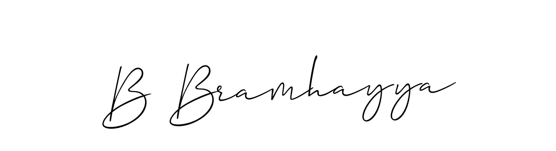 You can use this online signature creator to create a handwritten signature for the name B Bramhayya. This is the best online autograph maker. B Bramhayya signature style 2 images and pictures png