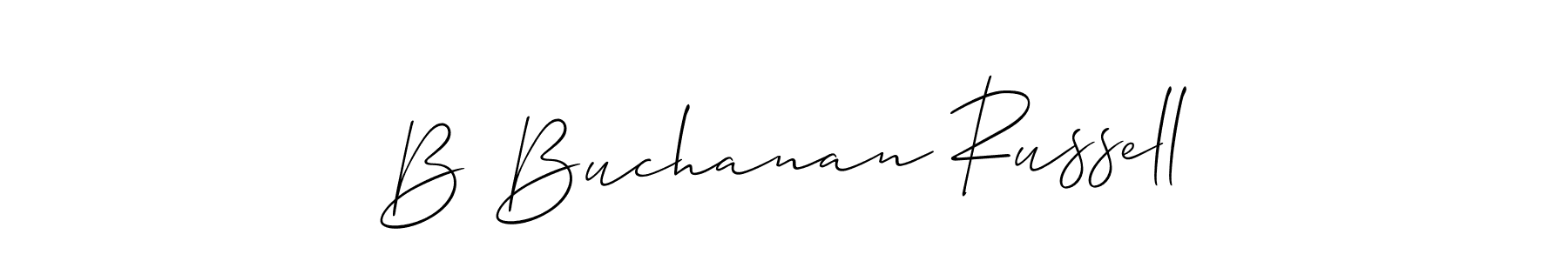Make a beautiful signature design for name B Buchanan Russell. Use this online signature maker to create a handwritten signature for free. B Buchanan Russell signature style 2 images and pictures png