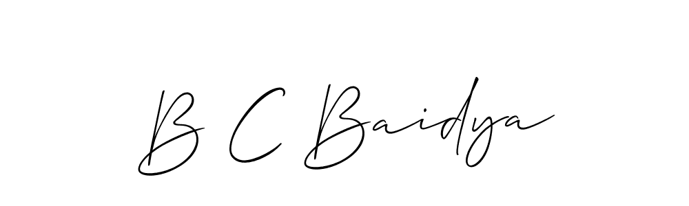 Make a beautiful signature design for name B C Baidya. Use this online signature maker to create a handwritten signature for free. B C Baidya signature style 2 images and pictures png