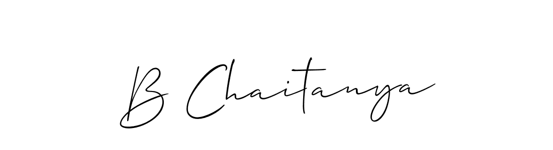 Also we have B Chaitanya name is the best signature style. Create professional handwritten signature collection using Allison_Script autograph style. B Chaitanya signature style 2 images and pictures png