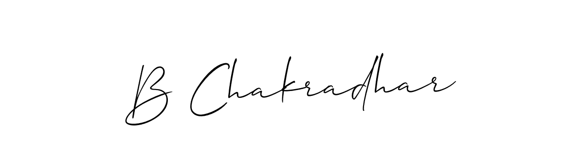 Also we have B Chakradhar name is the best signature style. Create professional handwritten signature collection using Allison_Script autograph style. B Chakradhar signature style 2 images and pictures png