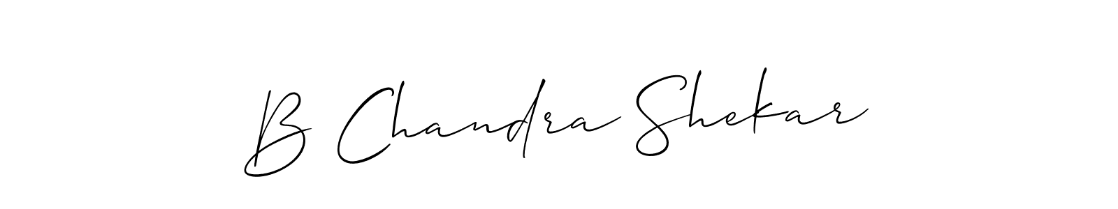B Chandra Shekar stylish signature style. Best Handwritten Sign (Allison_Script) for my name. Handwritten Signature Collection Ideas for my name B Chandra Shekar. B Chandra Shekar signature style 2 images and pictures png