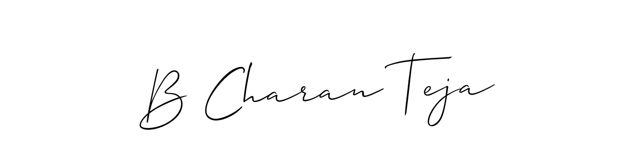 You can use this online signature creator to create a handwritten signature for the name B Charan Teja. This is the best online autograph maker. B Charan Teja signature style 2 images and pictures png