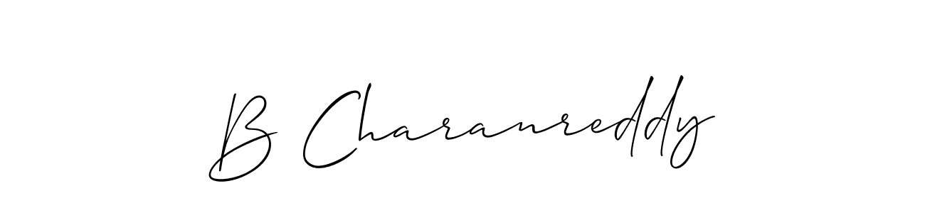 Make a short B Charanreddy signature style. Manage your documents anywhere anytime using Allison_Script. Create and add eSignatures, submit forms, share and send files easily. B Charanreddy signature style 2 images and pictures png