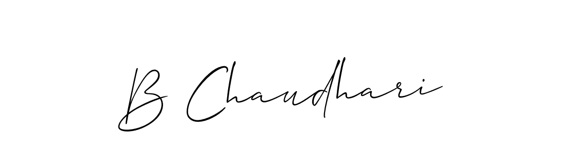 You should practise on your own different ways (Allison_Script) to write your name (B Chaudhari) in signature. don't let someone else do it for you. B Chaudhari signature style 2 images and pictures png