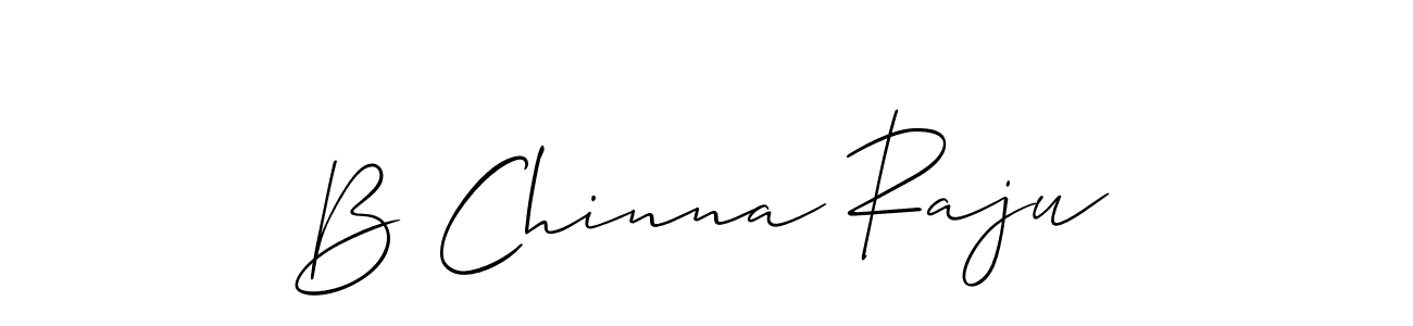 if you are searching for the best signature style for your name B Chinna Raju. so please give up your signature search. here we have designed multiple signature styles  using Allison_Script. B Chinna Raju signature style 2 images and pictures png