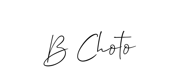 Make a beautiful signature design for name B Choto. With this signature (Allison_Script) style, you can create a handwritten signature for free. B Choto signature style 2 images and pictures png
