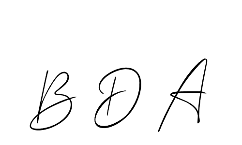 Make a beautiful signature design for name B D A. Use this online signature maker to create a handwritten signature for free. B D A signature style 2 images and pictures png
