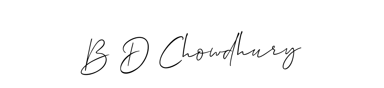 Also You can easily find your signature by using the search form. We will create B D Chowdhury name handwritten signature images for you free of cost using Allison_Script sign style. B D Chowdhury signature style 2 images and pictures png