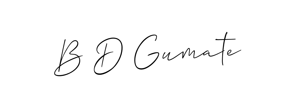 This is the best signature style for the B D Gumate name. Also you like these signature font (Allison_Script). Mix name signature. B D Gumate signature style 2 images and pictures png