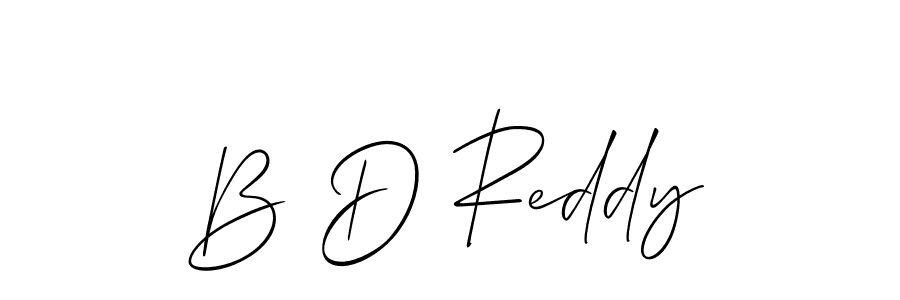 B D Reddy stylish signature style. Best Handwritten Sign (Allison_Script) for my name. Handwritten Signature Collection Ideas for my name B D Reddy. B D Reddy signature style 2 images and pictures png