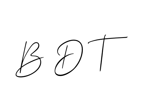 This is the best signature style for the B D T name. Also you like these signature font (Allison_Script). Mix name signature. B D T signature style 2 images and pictures png