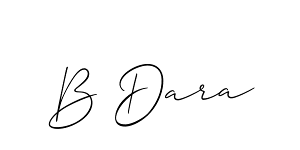 It looks lik you need a new signature style for name B Dara. Design unique handwritten (Allison_Script) signature with our free signature maker in just a few clicks. B Dara signature style 2 images and pictures png